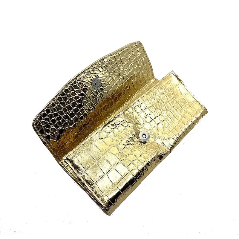 Mini ecsettartó tok arany színű 19 cm