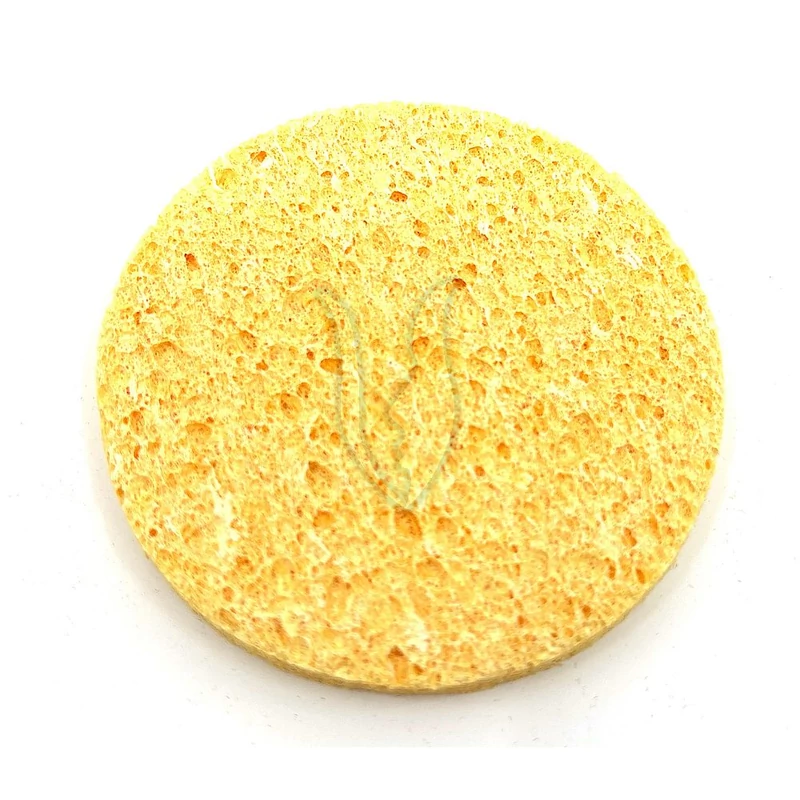 4199 Kerek lemosó szivacs sárga 10cm