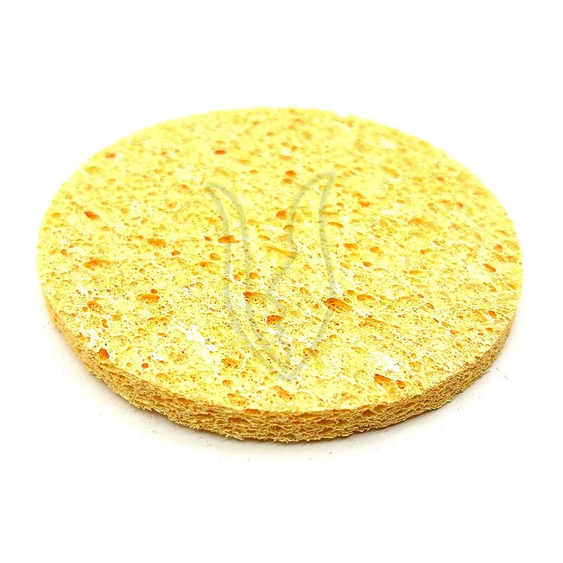 4199 Kerek lemosó szivacs sárga 10cm