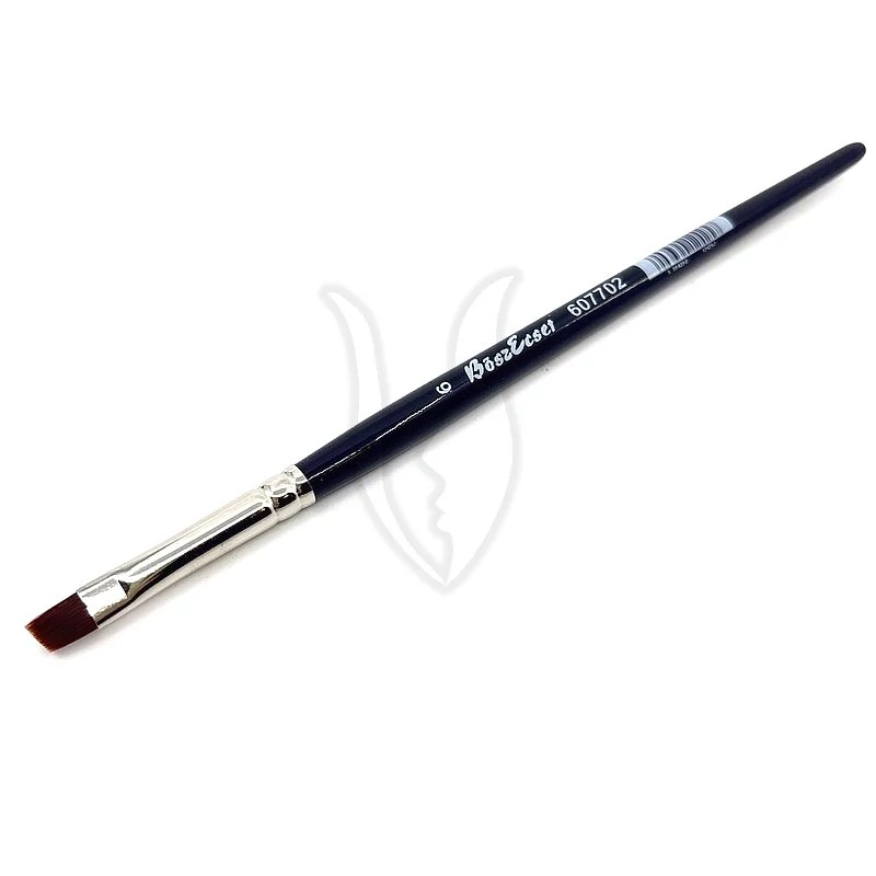 607702/ 6 Rövidszálú ferde ecset Red 