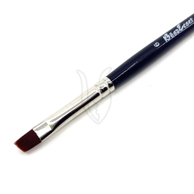 607702/ 6 Rövidszálú ferde ecset Red 