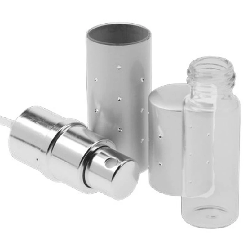 Utántölthető mini spray ezüst 