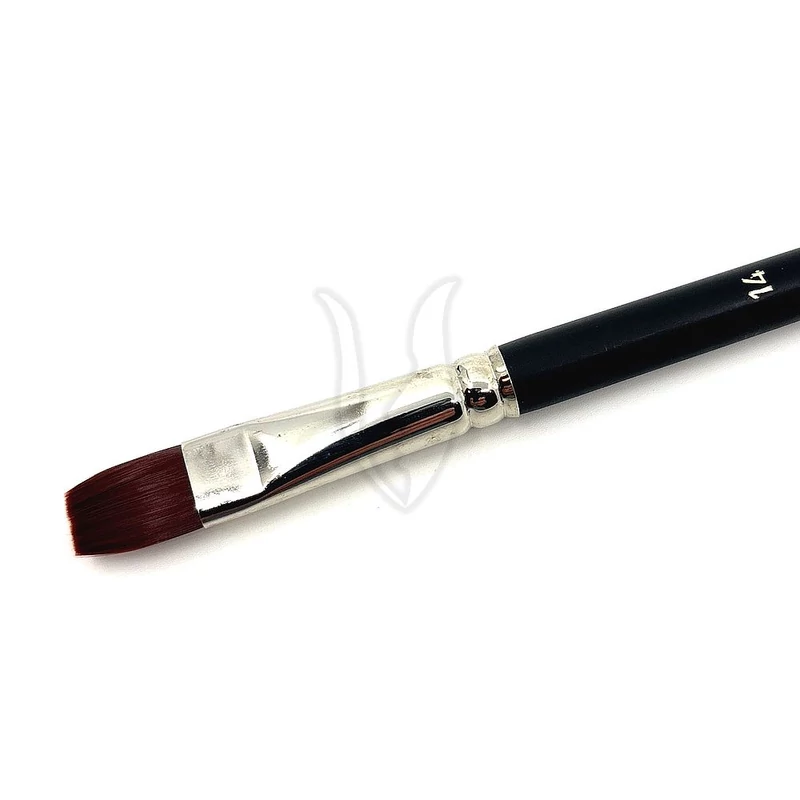 984_14 Lapos acryl winered-Toray festőecset hosszú nyéllel